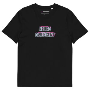 Neurodivergent Autism ADHD Unisex Organic Cotton T-shirt