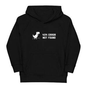 404 Error Not Found Kids Organic Hoodie