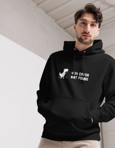 404 Error Not Found Unisex Organic Hoodie