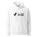 404 Error Not Found Unisex Organic Hoodie