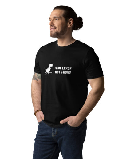 404 Error Not Found Unisex Organic Cotton T-shirt