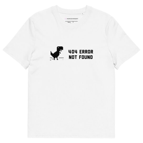 404 Error Not Found Unisex Organic Cotton T-shirt