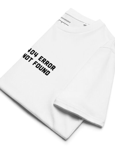 404 Error Not Found Unisex Organic Cotton T-shirt