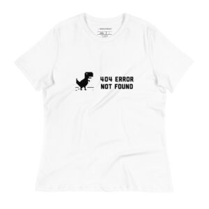 404 Error Not Found Women's Relaxed T-Shirt