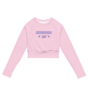 Autistic AF Recycled Long-sleeve Crop Top