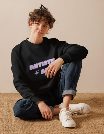 Autistic AF Unisex Organic Sweatshirt