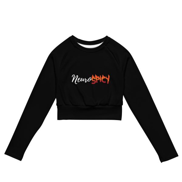 Neurospicy Recycled Long-sleeve Crop Top